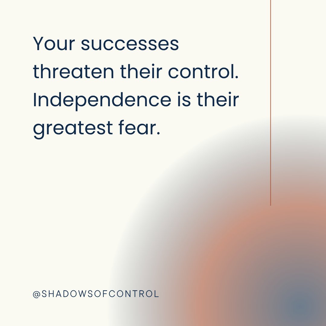 shadows_control's tweet image. Many abusers feel most threatened when their partner begins to reclaim power, confidence, or autonomy. That’s when control tactics often escalate.
#CoerciveControl