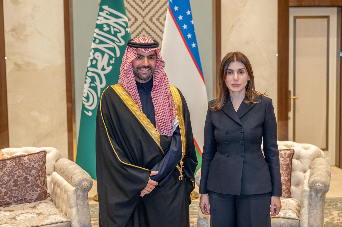 تفتح الفنون أفاقاً جديدة من الشراكة الثقافية بين 🇸🇦 و 🇺🇿، اتفقت مع معالي غاياني أوميروفا، رئيسة صندوق تنمية الثقافة والفنون، على تطويرها. 
#رؤية_السعودية_2030