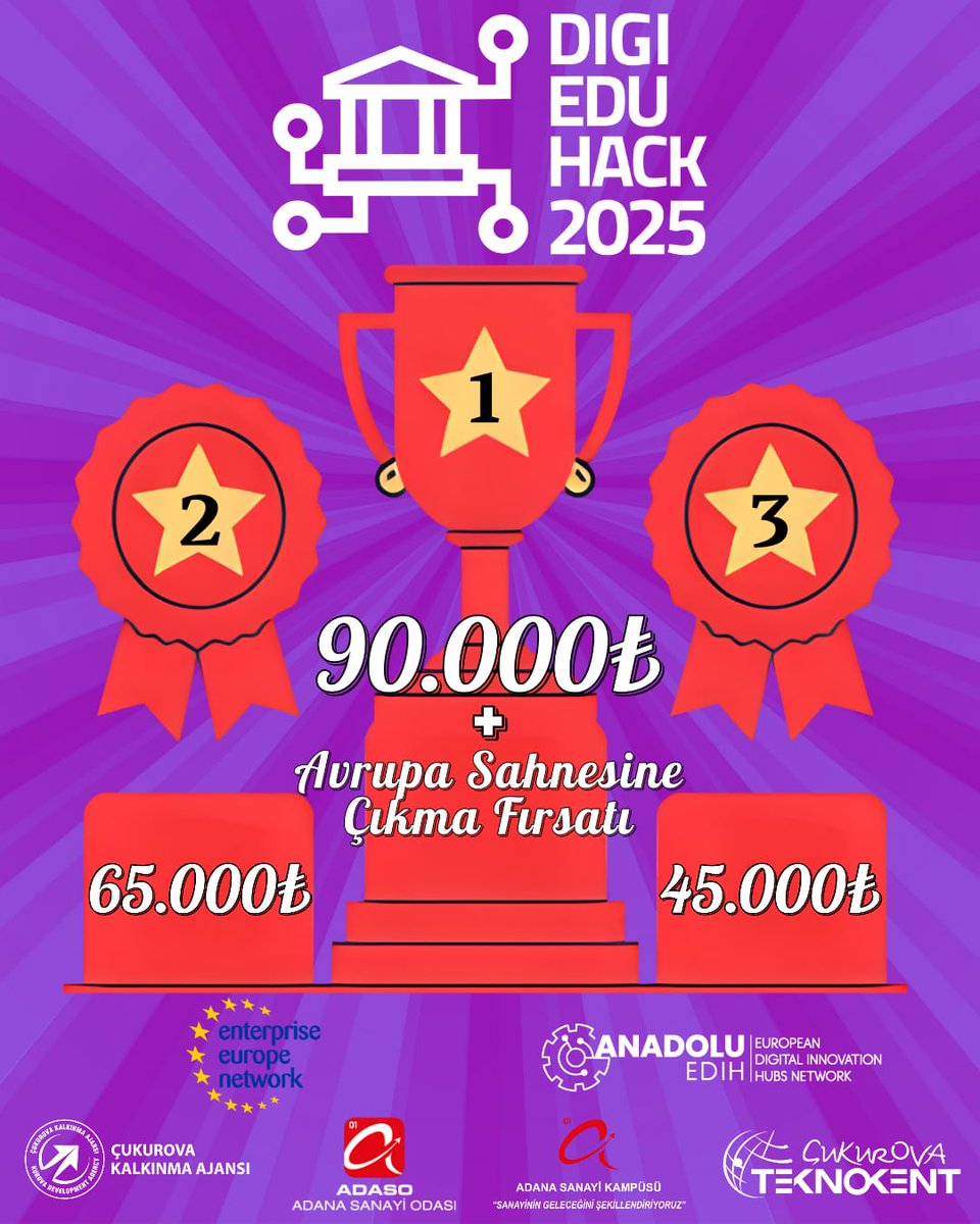 teknokentmaras's tweet image. Eğitimin Dijital Geleceğini Şekillendirmek temasıyla düzenlenecek DigiHack4Anatolia etkinliği, öğrencileri, girişimcileri ve profesyonelleri bir araya getiriyor!

📍 Adana Sanayi Kampüsü
🗓️ 8–9 Kasım 2025
🔗 Detaylı bilgi &amp;amp; kayıt: tally.so/r/3jNO14

#DigiEduHack