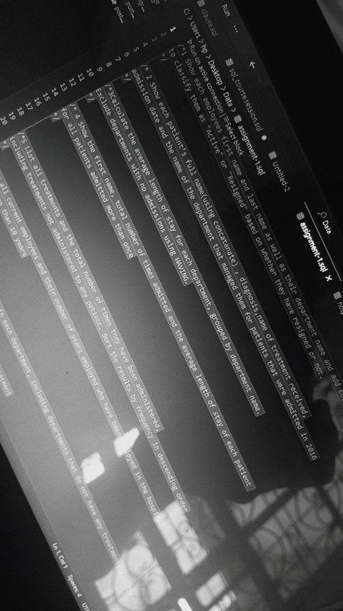 theMedAnalyst's tweet image. Sql day 13
Using these practice problems to consolidate what I learnt on case, joins, date function

#sql #sqlknowledge #theMedAnalyst