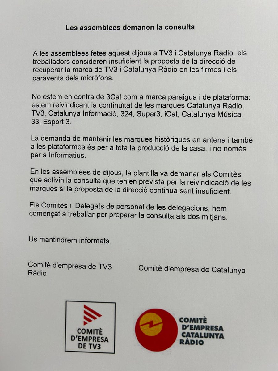 Comitè d'empresa CR tweet media