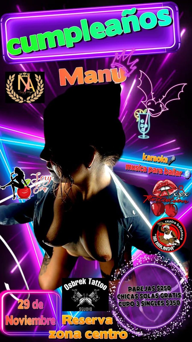 Ya tienen su acceso? 
No se queden fuera de esta fiesta !!! Nos vemos pronto 🎁🎂🎉. 
Inf y reservaciones <a href="/manycesa/">Manu</a>
