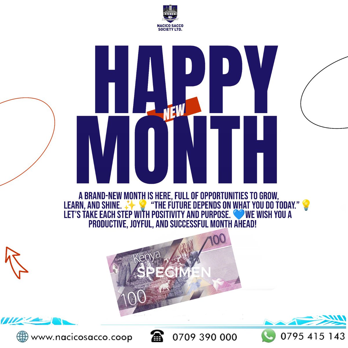 A brand-new month is here, full of opportunities to grow, learn, and shine. ✨

💡 “The future depends on what you do today.”💡
 
Let’s take each step with positivity and purpose. 💙
We wish you a productive, joyful, and successful month ahead!

#HappyNewMonth #FinancialFreedom