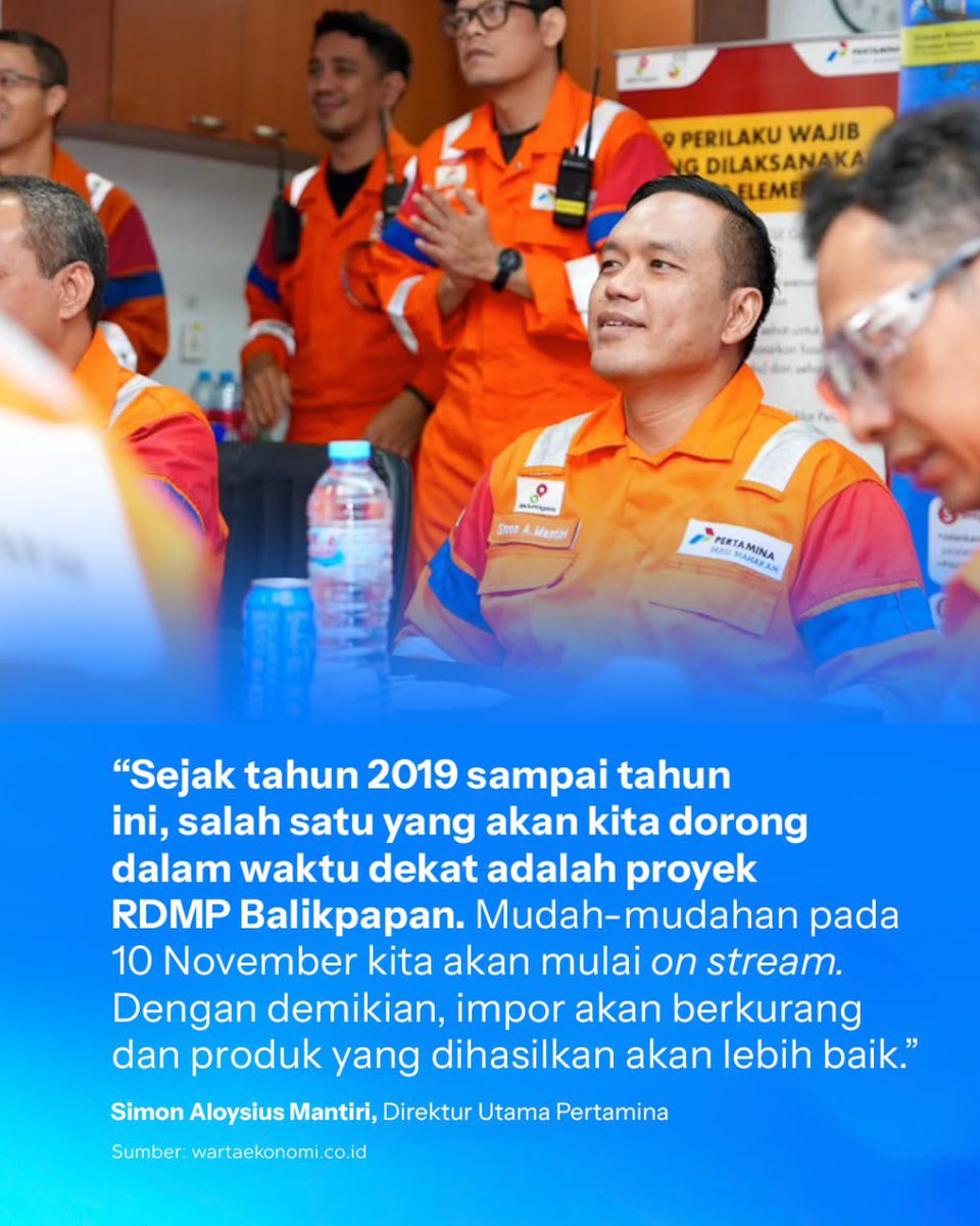 disaoppear's tweet image. Proyek Strategis Nasional terus melaju! RDMP Kilang Balikpapan mulai beroperasi November 2025, menghadirkan efisiensi dan kapasitas baru bagi ketahanan energi Indonesia. 🔥