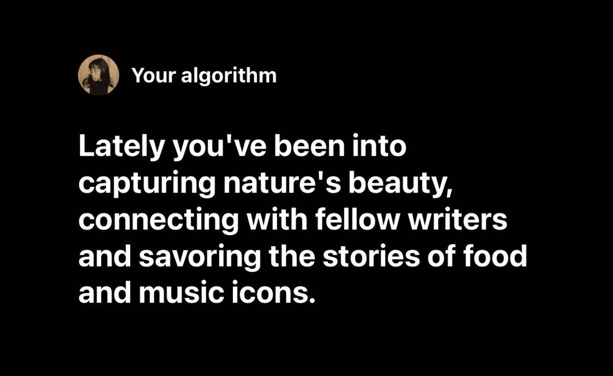 insideawillow's tweet photo. my instagram algorithm sounds about right https://t.co/VkNTsi01iG