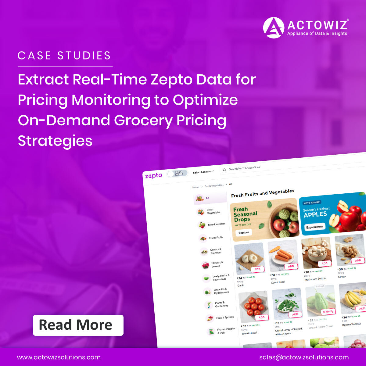 actowizsolution's tweet image. Discover how #ActowizSolutions helped #extractrealtimeZeptodata for pricing monitoring, enabling smarter on-demand grocery pricing, competition tracking &amp;amp; strategy optimization.

actowizsolutions.com/zepto-data-scr…

#ZeptoData #QuickCommerce #GroceryPricing #PriceMonitoring #RetailInsights