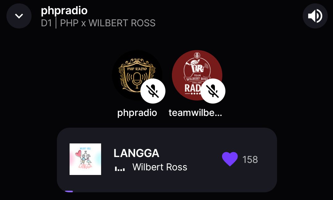 PHPRadio_'s tweet image. [ PRESS HIT PLAY x WILBERT ROSS SH COLLAB ]

🎧 Now Playing: LANGGA by Wilbert Ross

Join us now on Stationhead, Pearls and Wilverse~ 🎧🎶💛
🔗: stationhead.com/phpradio

#Press_Hit_Play @PressHitPlay
#WilbertRoss @itswilbertross
@WRTeamOnlineOFC
