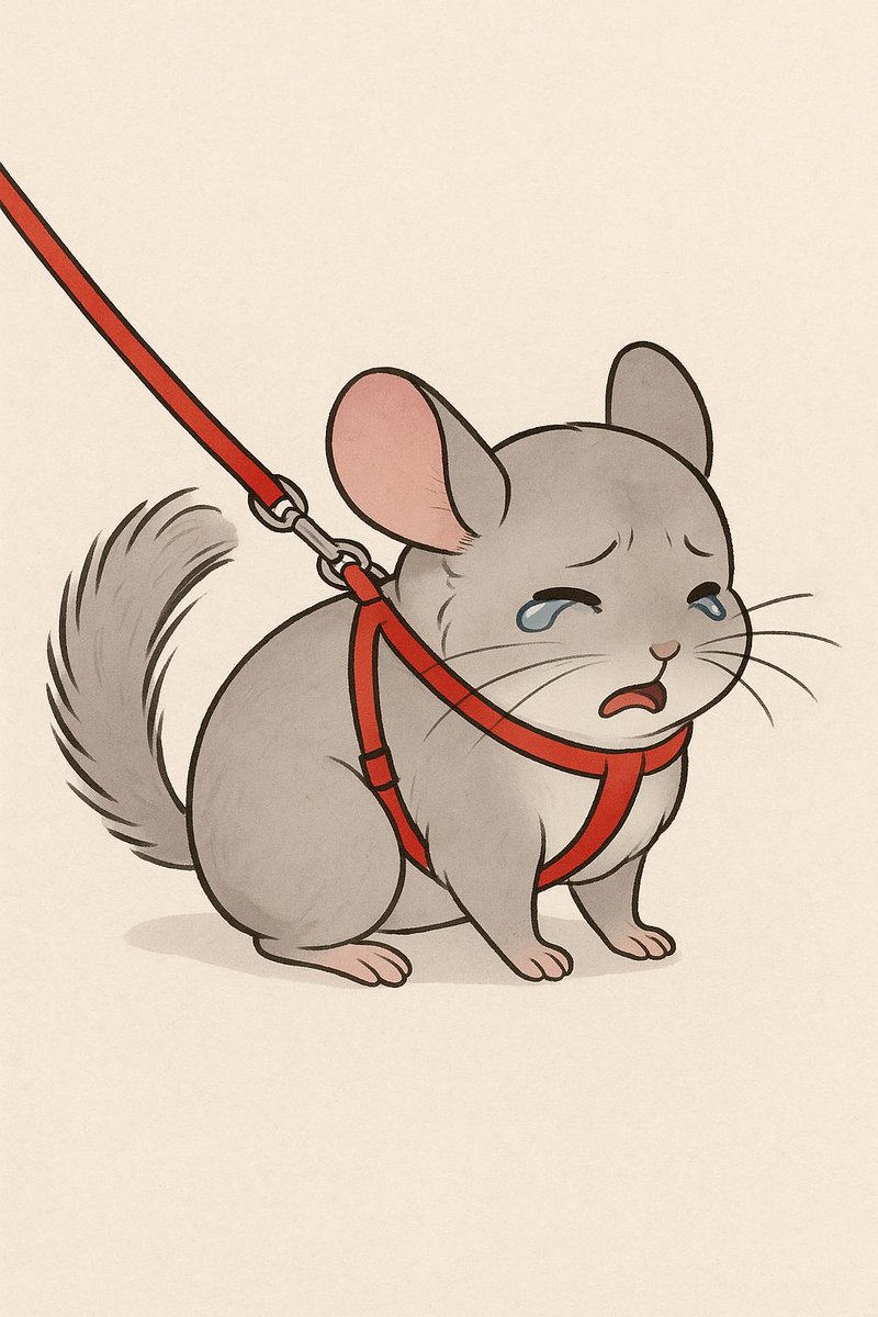 tiktokで定期的に現れるチンチラにハーネスを着けて屋外散歩をさせる飼い主。
怪我、感染症、脱走のリスクを追ってまで大切な可愛い我が子を外に出したい気持ちがわからない。
危険な理由を懇切丁寧に説明してもコメント削除してブロックされるのなんでだろう🥹