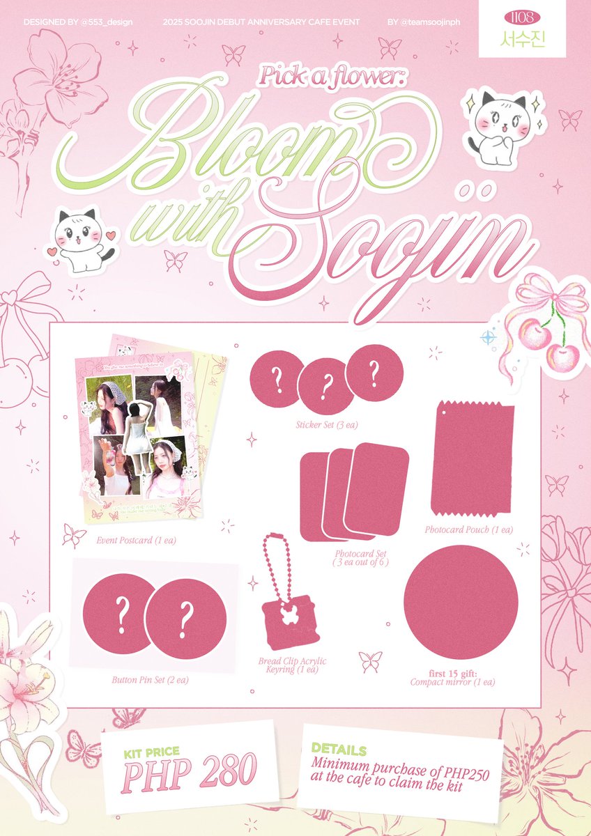 《 🌷 FREE EVENT KIT GIVEAWAY 》

<a href="/minnieyuhhh/">iya</a> and <a href="/wookieoogie/">Wookie</a> are giving away 2 onsite slots! 🥳

🎟️ slot includes:
- onsite event at Yeoubi Café
- an event kit
- stub for the flower cup–making activity 🌸

✨ How to join:
first 2 people to comment “Me!” below wins

See you! 💐