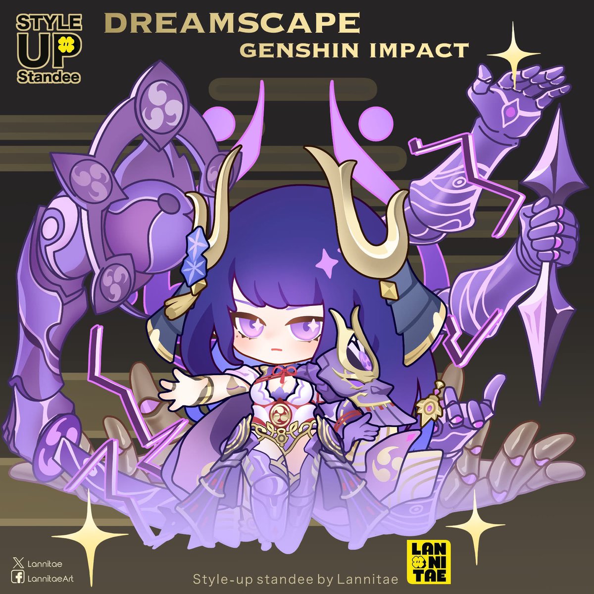 ✨Raiden Shogun - Magatsu Mitake Narukami no Mikoto will join #Comifuro21 with us. 

Series Dreamscape GI.
Preorder CF21 will close tomorrow: form.jotform.com/253040556209452

#CF21 #Raiden #GenshinImpact