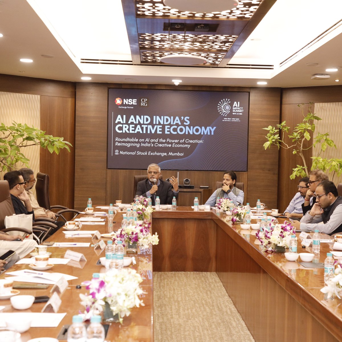 Here are a few more moments from our pre-summit roundtable on “AI &amp; the Creative Economy” held at <a href="/NSEIndia/">NSE India</a> , Mumbai.

A vibrant exchange of ideas unfolded at the National Stock Exchange, Mumbai, where leaders from India’s media, entertainment, and tech ecosystem explored how AI