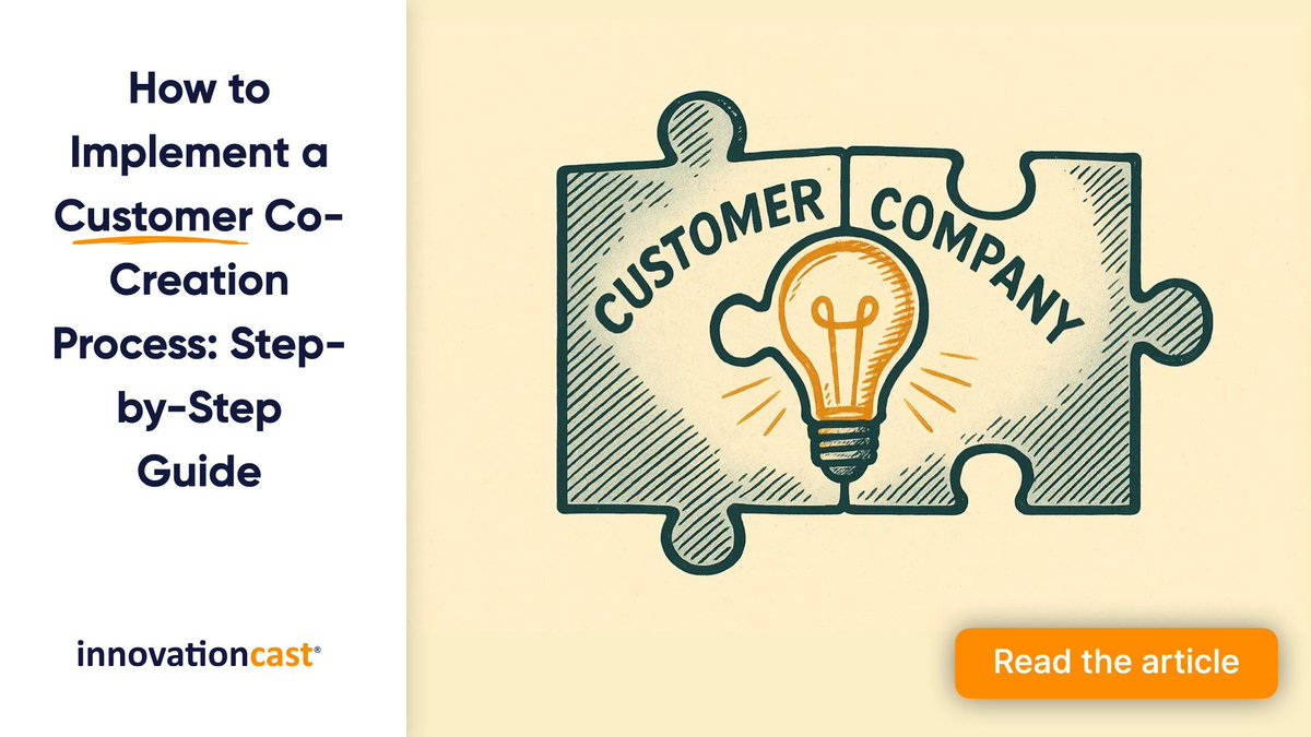 innovationCast's tweet photo. We share proven strategies from our decade-plus experience as innovation consultants for building effective customer co-creation systems in large organizations. https://t.co/wY3SkKhKui

#InnovationManagement #IdeaManagement #Innovation #InnovationManagementSystem #IdeaManagementSystem