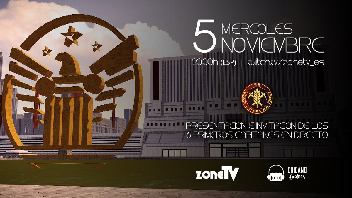 NOS VEMOS MAÑANA!! A LAS 20:00H

¿Te imaginas estar en el chat o en directo y recibir una de las 12 únicas invitaciones a capitanías de 'La Cosecha 2026'?

Además contaremos algunas novedades y lanzamos la web oficial!

¿Estáis preparados para el evento más grande jamás visto?