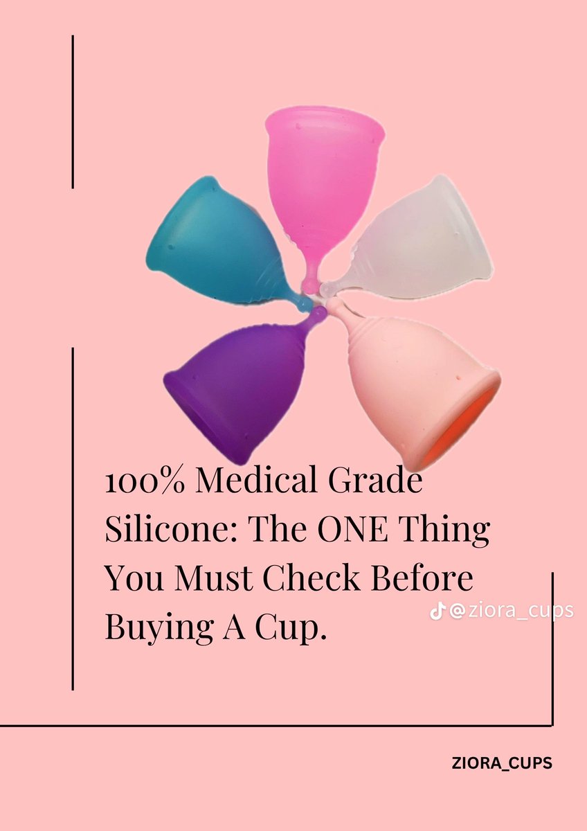 ZioraCups's tweet photo. Sis, let's talk facts. Your intimate health is non-negotiable. That's why Ziora uses only 100% Medical Grade Silicone.
Why is this an essential term to note? https://t.co/Xhi23KYbfY
