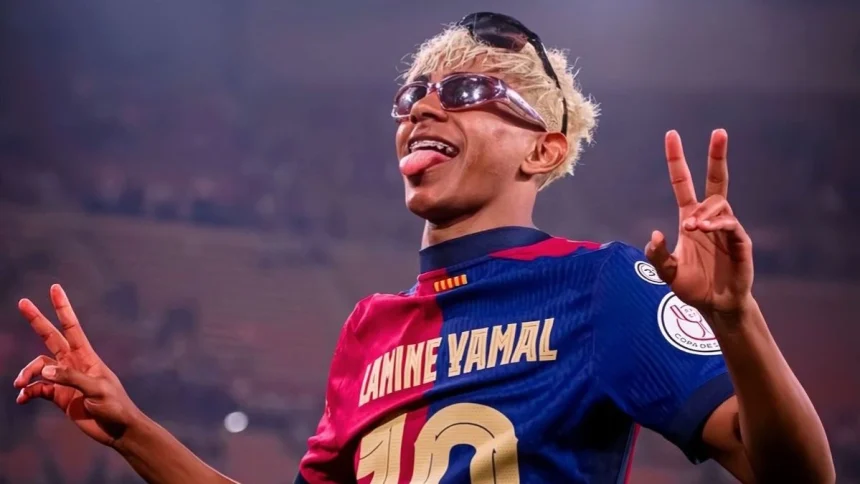SportsDigestINT's tweet photo. Why Lamine Yamal Is Not Included In The Golden Boy 2025 Nominations

Full Story👉https://t.co/teZRfqkgyQ

#LamineYamal #GoldenBoy2024 #FootballProdigy #NextGenStar #FCBarcelona #RisingTalent #FutureOfFootball #EuropeanFootball https://t.co/6xUrpaTwhp