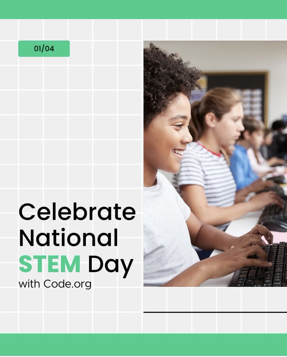 GeneracionCode's tweet image. ¡Celebra el día internacional de STEM con una actividad divertida! Entra en @codeorg y elige la que más te guste.
#nationalstemday