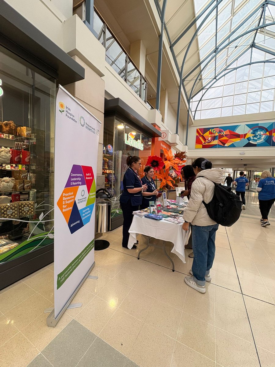End of Life Care awareness month in <a href="/stjamesdublin/">St James's Hospital</a> kicking off with an awareness stand in the main concourse #EOLC #ThinkAhead <a href="/IrishHospice/">Irish Hospice Foundation</a>
