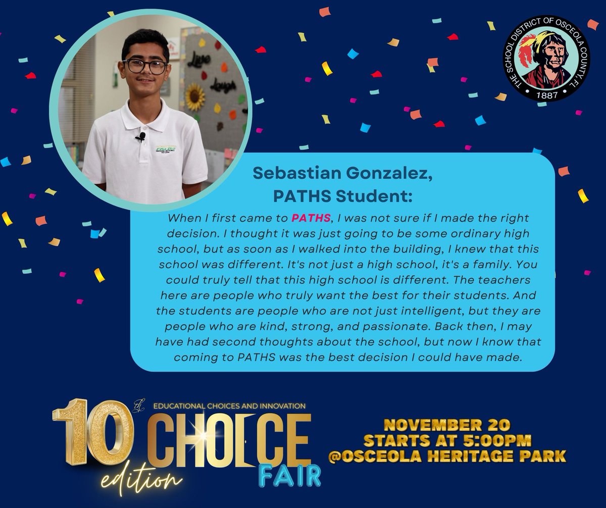 Osceola County School District -Educational Choice tweet media