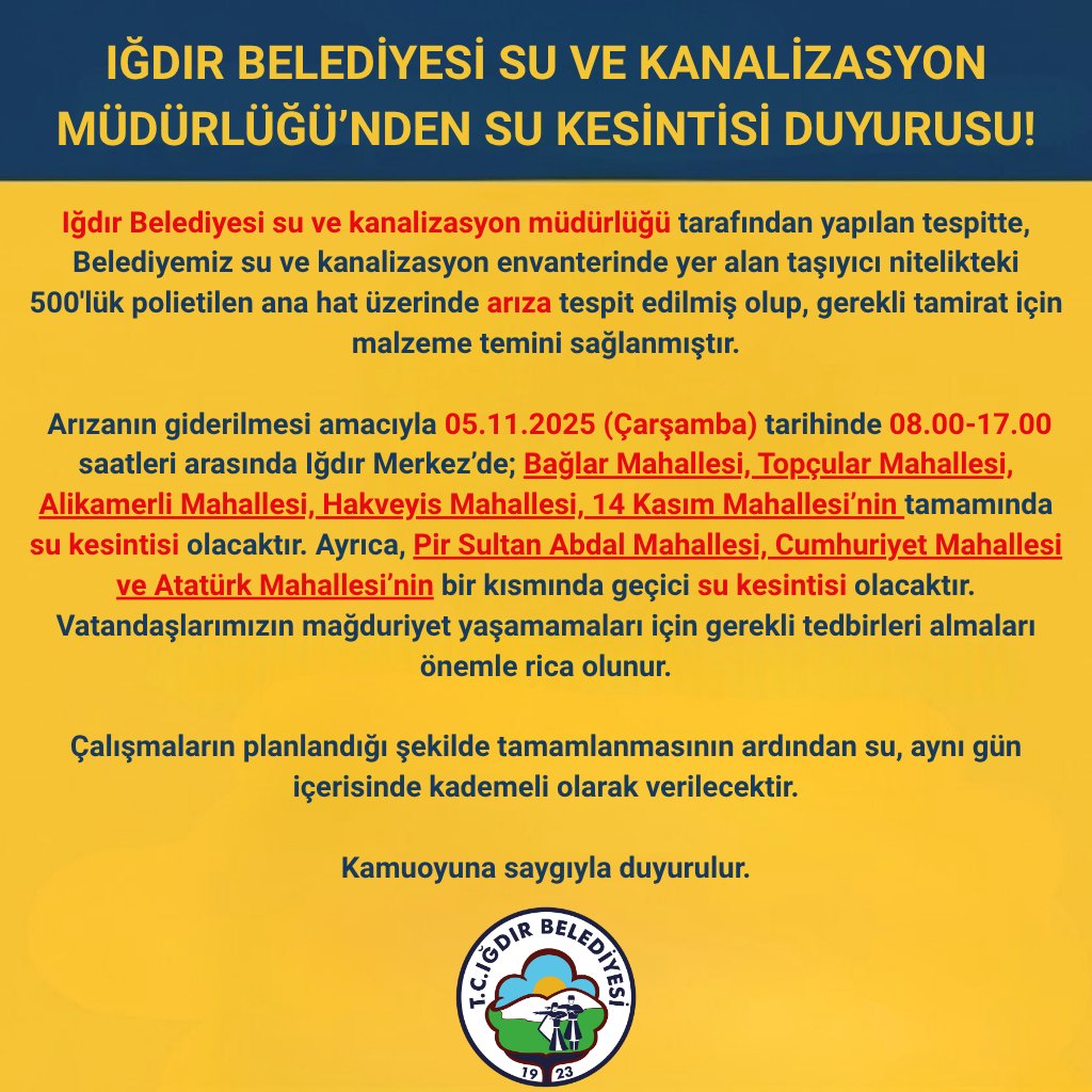 Iğdır Belediyesi (@igdirbelediye) on Twitter photo 