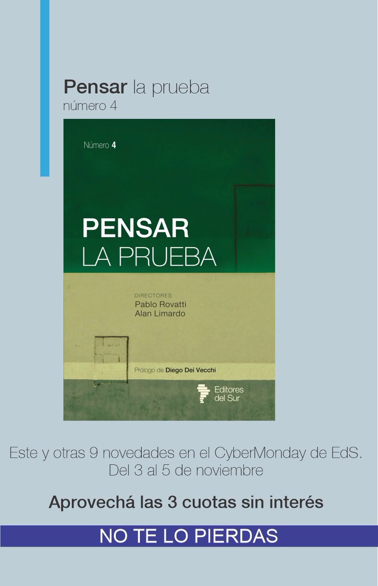 ¡Día 2 del CyberMonday!🤩
¿Viste nuestras novedades?😉
editoresdelsur.com