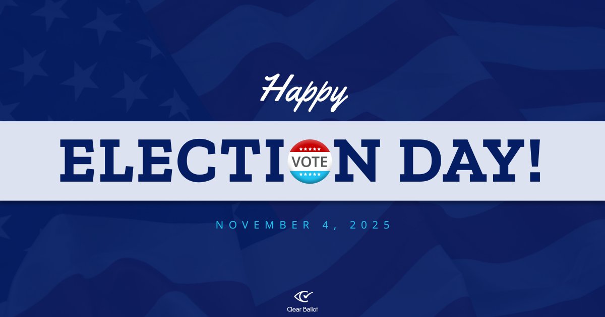 Happy Election Day from the entire team at Clear Ballot! If you haven't had a chance to cast your ballot yet, there's still time to get out and vote.