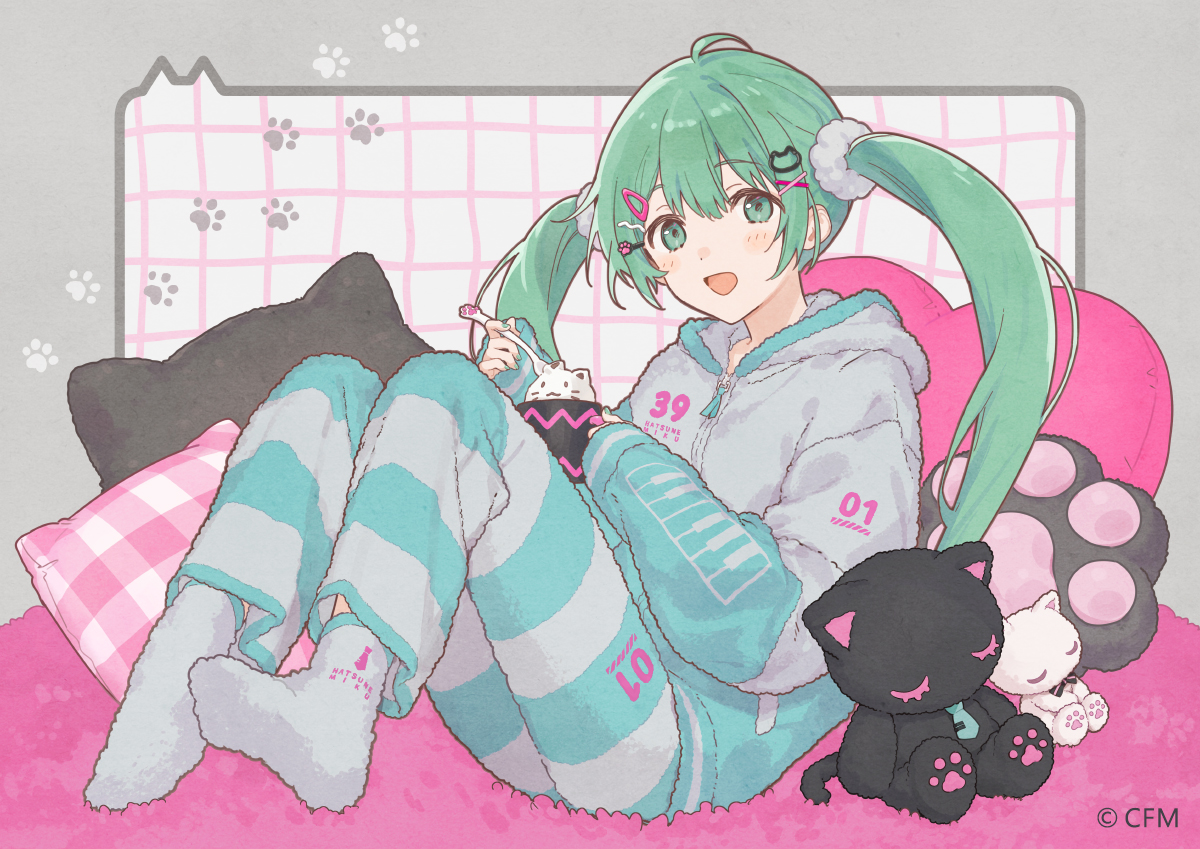 『初音ミク meets Palude』
イラストを描かせていただきました！
ルームウェアや雑貨など、とてもかわいいのでぜひチェックしてみてください🐾