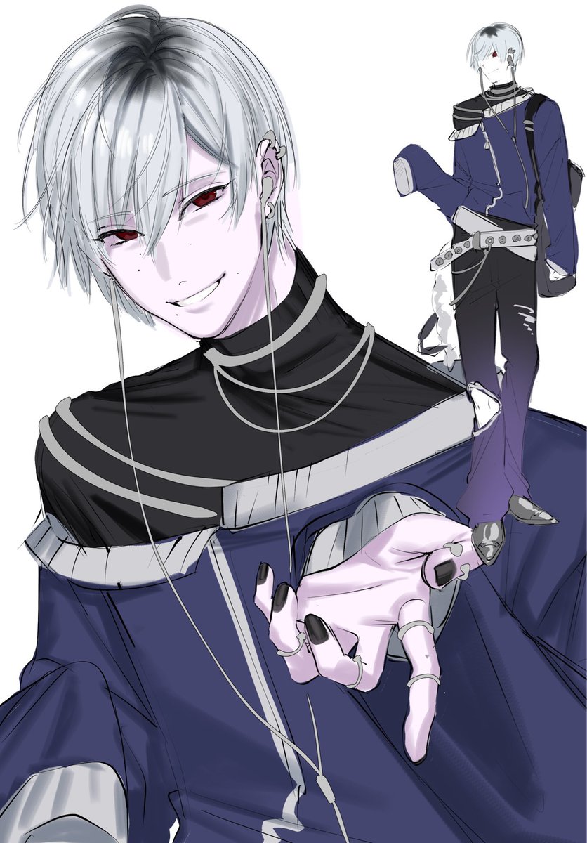 HprPo's tweet image. 興味持ってくれて嬉しいので余談！
この3人が友達同士なんですが、ロイドくん(赤髪)以外は人外です🪐
私のよく言う人外は獣人ではなく、地球外生命とかの類です！SCPとかクトゥルフとかの雰囲気で想像して貰えれば👌🏻😻
ロイドくん以外の子も清書予定ですぇ🤩設定詰めるの頑張ります！
#織本の創作