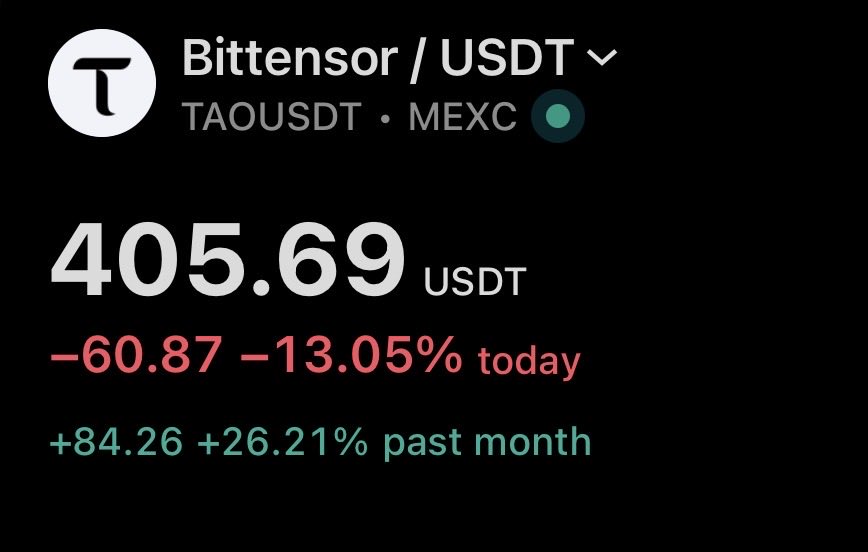 This is why we can’t have nice things. $TAO