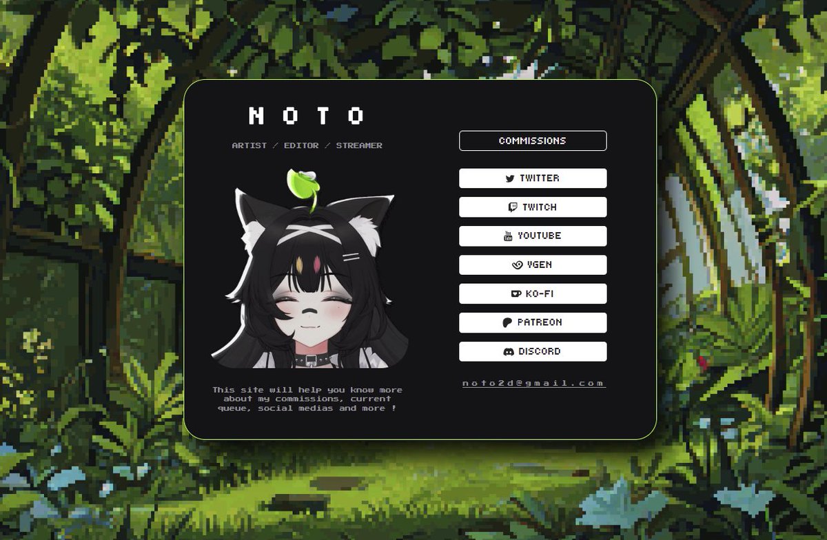 Redesigned my carrd so it has a complete new look and it's very cute go look!!!! ₍₍⚞(˶˃ ꒳ ˂˶)⚟⁾⁾
➜ noto2d.carrd.co