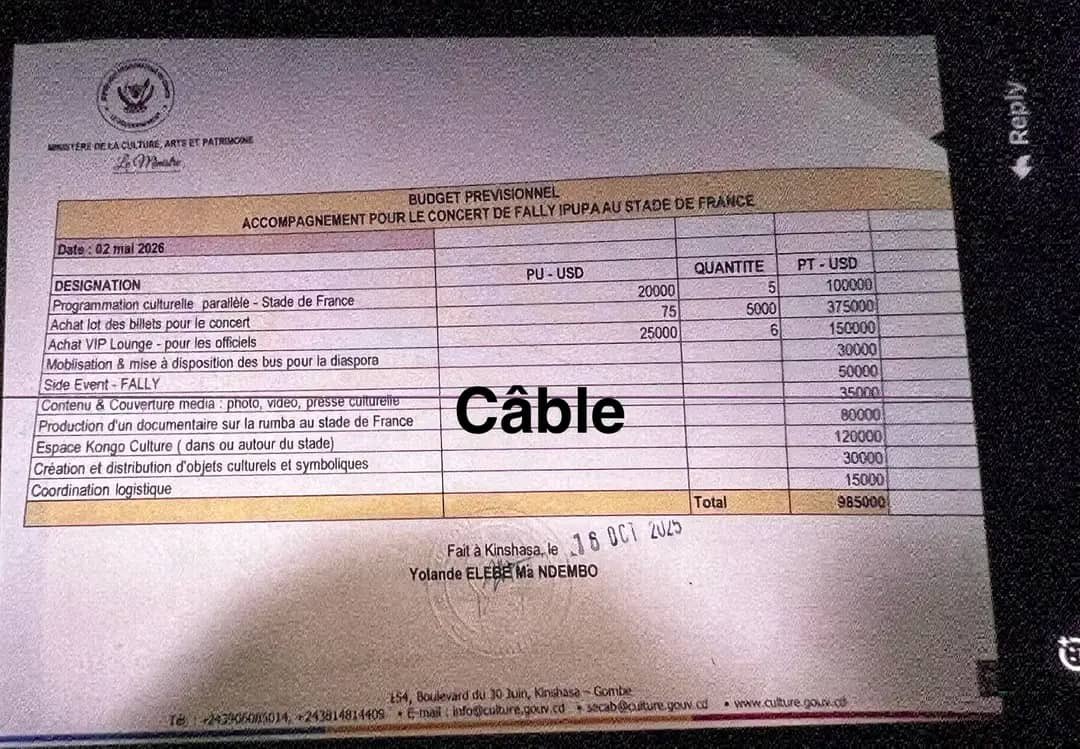 #RDC : Alors que le pays sollicite de l'aide internationale face à sa situation humanitaire, le gouvernement congolais, par l'entremise de Yolanda Elebe, compte allouer 985 000 dollars pour soutenir le concert de <a href="/fallyipupa01/">Fally Ipupa</a> au Stade de #France.  on a fait quoi à ce régime 😭