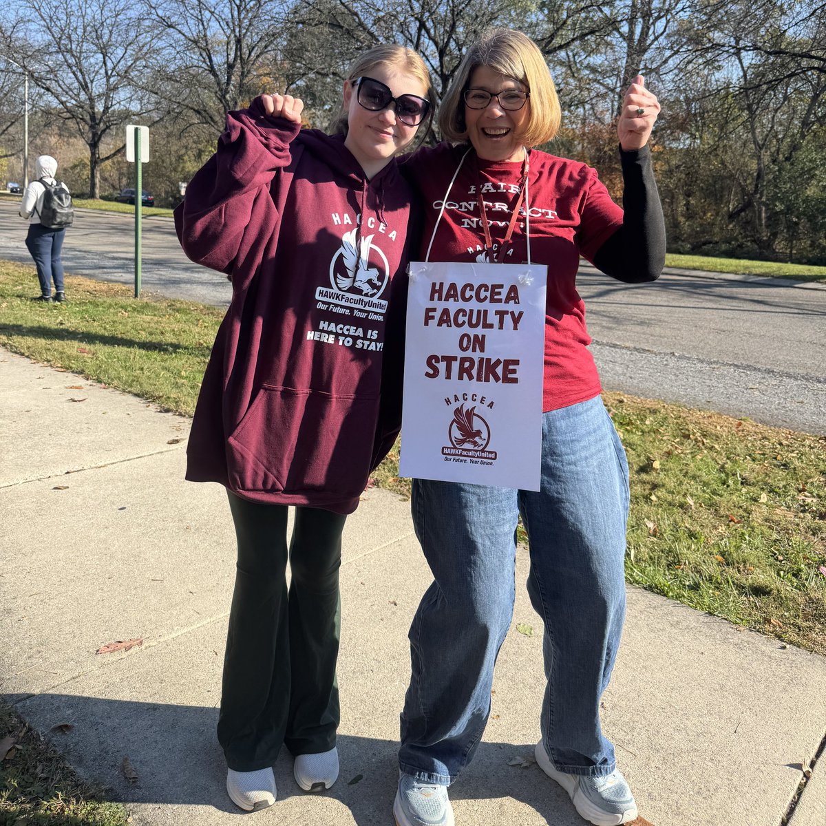 Hey hey Central PA, we're back on the line today!

Come join us on the picket line at the Harrisburg campus from now until 4pm.
If you can't make it, send us some love &amp; maybe pizza 🍕

Seriously, tho: Sign our petition and check for updates on our site: hacceaa.org