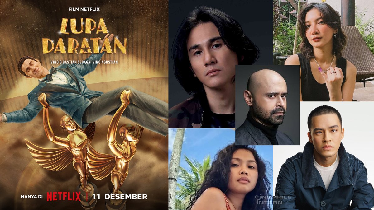 Film LUPA DARATAN (THE ACTOR) karya terbaru dari sutradara Ernest Prakasa akan tayang 11 Desember 2025 di Netflix. Dilansir dari IMDb, film ini akan dibintangi oleh Vino G Bastian, Mike Lucock, Sheila Dara, Morgan Oey, Dea Panendra, Agus Kuncoro, Emil Kusumo, &amp; Sadha Triyudha.