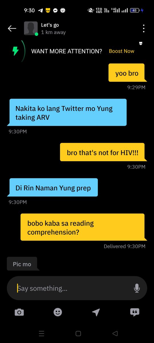 Jeeez0412's tweet photo. I chatted with this fucking gay, and out of knower saying na undetectable na daw ba ako? without knowing na yung tintake ko na capsule is for prep! jusko napa bb naman!!

#gensan #altergensan https://t.co/WcIt4GgZeQ