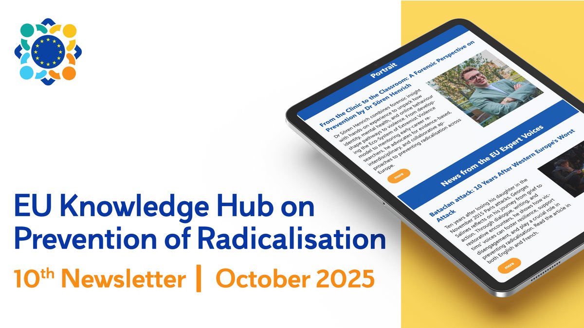 🚨The 10th edition of the EU Knowledge Hub Newsletter is here! 🚨

Highlights from recent EUKH activities and research driving Europe’s prevention efforts.

📷Read now ec.europa.eu/newsroom/home/…
📷 Subscribe: lnkd.in/d4taeAzA