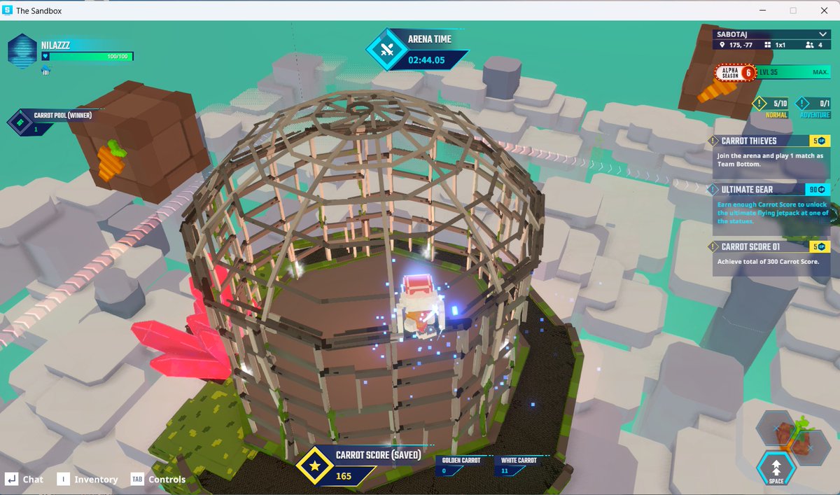 Nilssff's tweet photo. I'm not usually this CAGEY... get it??? @TheSandboxGame  https://t.co/7BeCLuBi1Q https://t.co/HoUFtXKaLE