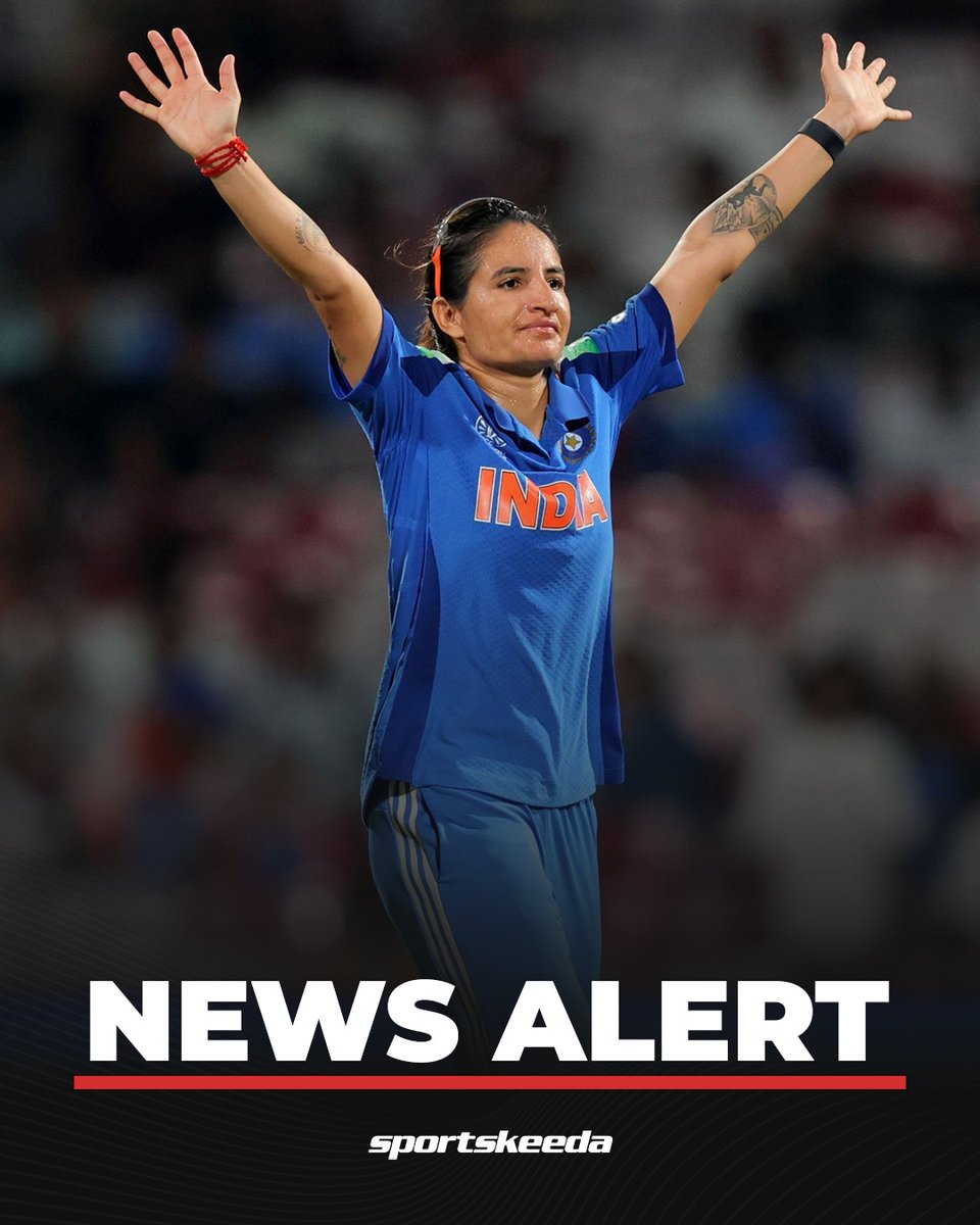 Sportskeeda's tweet image. 🚨 NEWS ALERT 🚨

Himachal Pradesh Chief Minister Sukhvinder Singh Sukhu has announced a ₹1 crore cash award for Renuka Singh Thakur for winning the Women's World Cup. 🇮🇳

#Cricket #Renuka #CWC #Sportskeeda