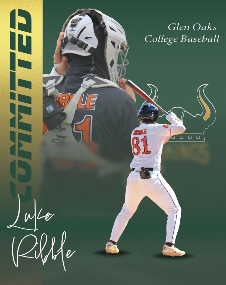 I’m excited to announce my commitment to Glen Oaks Community College to continue my academic and athletic career. I’d like to thank my family, friends, teammates, and coaches for helping me along the way. <a href="/govikesbaseball/">Glen Oaks Vikings Baseball</a>
