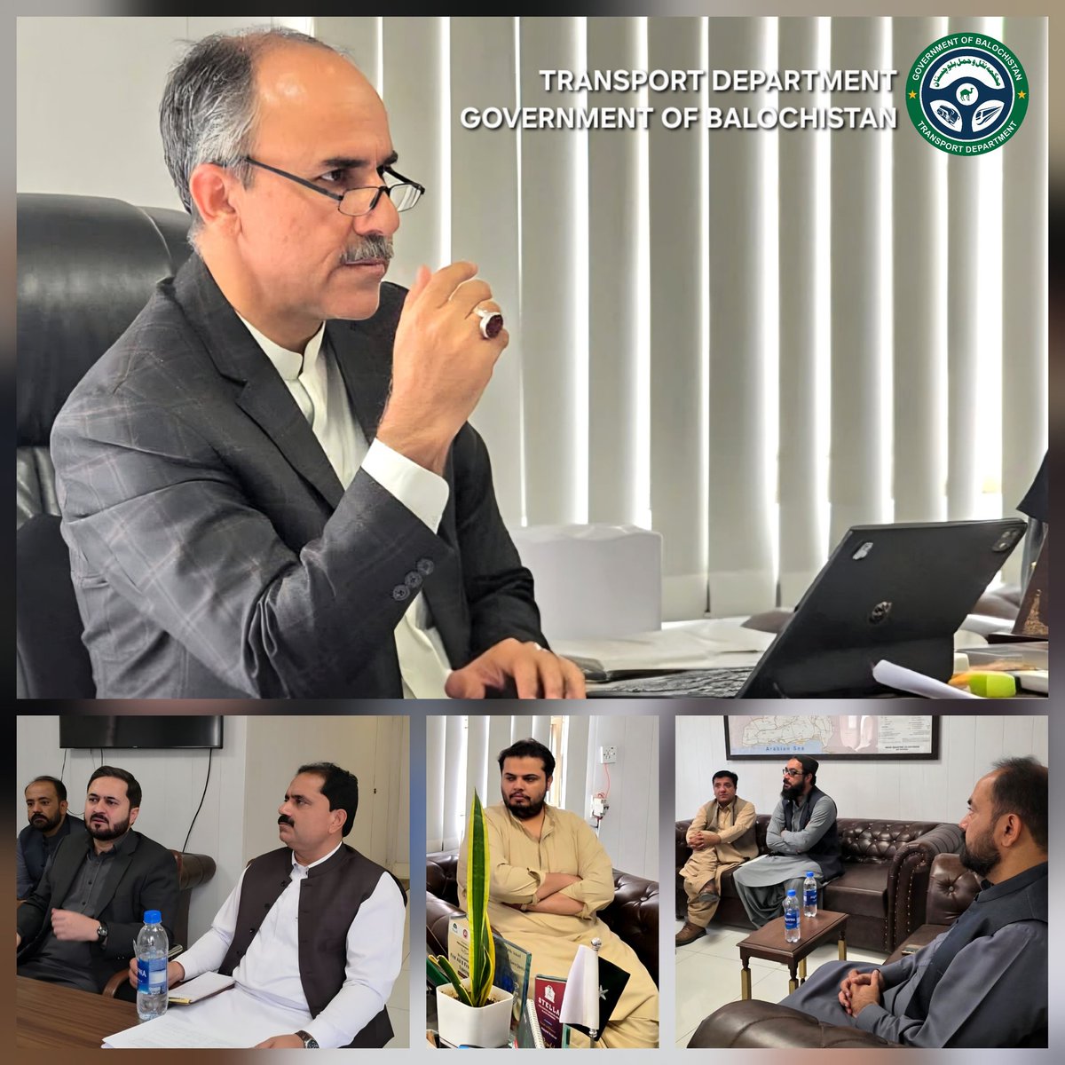 Chaireed a meeting regarding the issues related to the bus depot of the Green Bus Project. The meeting was attended by representatives of the Agriculture College, PTA, RTA &amp; BPPPA.

<a href="/TransportD63297/">Transport Department</a> 
<a href="/dpr_gob/">Govt. of Balochistan</a>