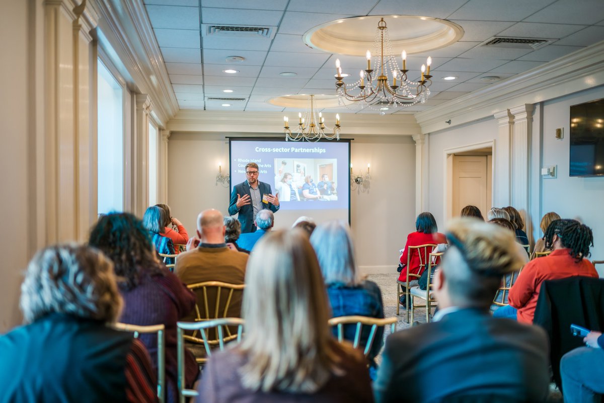 At the DE Arts Summit, artists &amp; arts organizations learned from each other &amp; heard from <a href="/ArtsDelaware/">Delaware Division of Arts</a>. NASAA's Ryan Stubbs shared how arts &amp; health collaborations foster community growth &amp; well-being. Photo: Moonloop Photography, courtesy <a href="/ArtsDelaware/">Delaware Division of Arts</a> shorturl.at/ycHe9