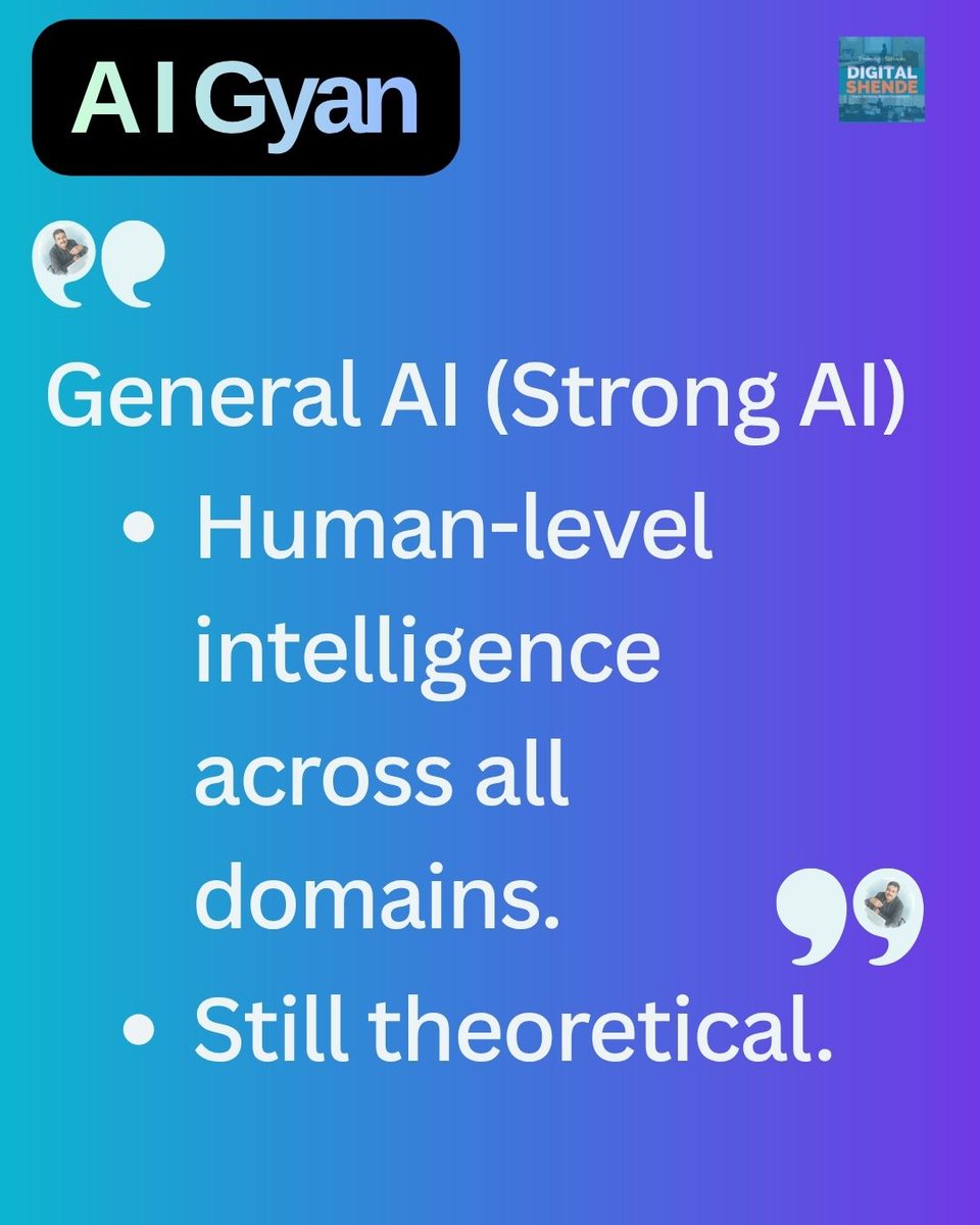 DigitalShende's tweet photo. Your phone's AI is a genius at one thing. But could a machine write a symphony and ponder existence? That's the thrilling, theoretical "dream" of General AI.  ⬇️
Unwrap "The Dream in the Machine" now
https://t.co/bxC7Wiai8O
#AGI #StrongAI #FutureofAI #TechExplained https://t.co/u8XTSQczXl