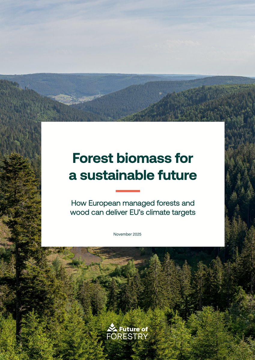ForestryFuture's tweet photo. 📢 New paper: Forest biomass for a sustainable future. How managed #EUforests and #wood can deliver EU's climate targets, build #competitiveness, #resilience and the #bioeconomy through the right use and supply of #biomass.
PDF download: https://t.co/JCiMDELJce https://t.co/VZ14tH3IOl