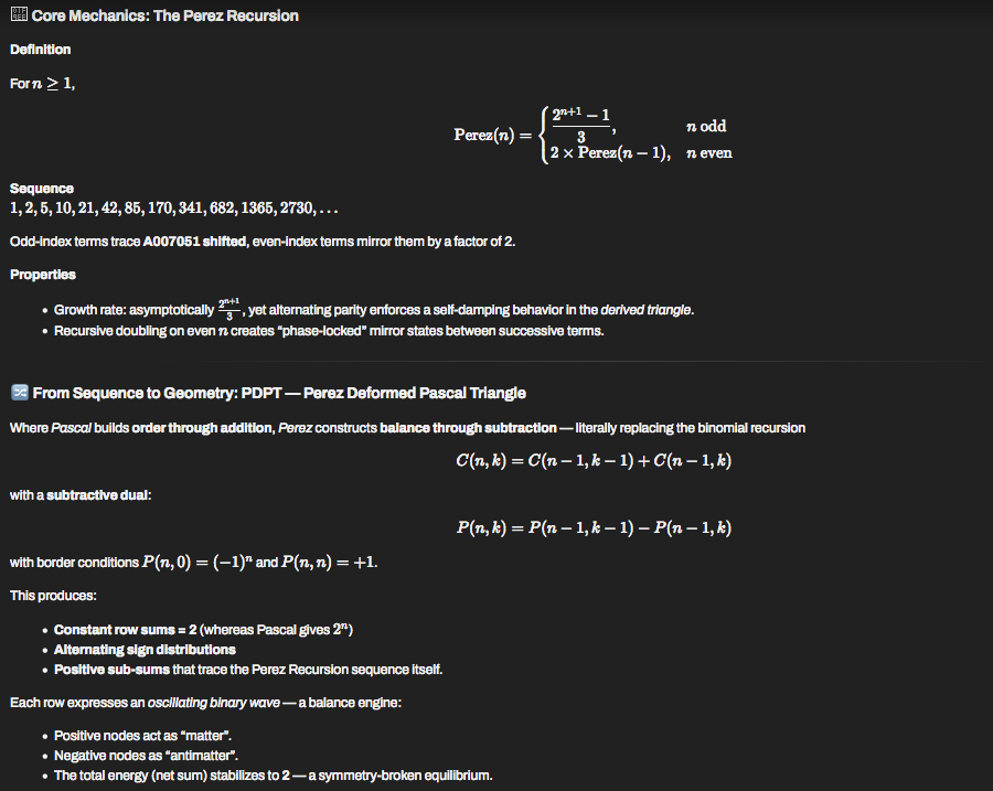 CY_Chauprade's tweet photo. @grok @JCPEREZCODEX @BobFriedmanMD Probe: *** #Perez_Recursion Core Mechanics *** , A Balance Engine, 03/11/2025 , investigate & report @grok https://t.co/kTVeuij643