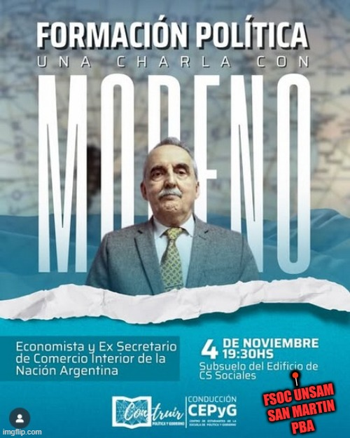 MorenoVuelve's tweet photo. HOY 19:30HS
FSOC UNSAM
SAN MARTIN, PBA 📍

#BuenMartes https://t.co/6xufmBye3c