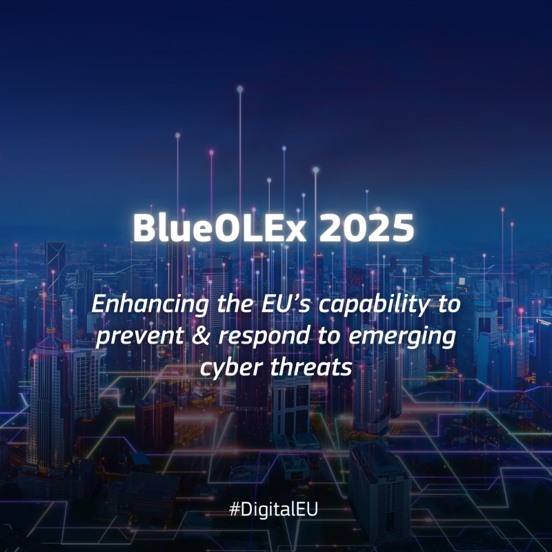 DigitalEU's tweet photo. 🛡️ How does the EU respond to common cyber threats?

The new edition of BlueOLEX - Blueprint Operational Level Exercise - simulated large-scale cyber incidents that can impact critical sectors in the EU to enhance preparedness against these crises.

Read more ⤵️