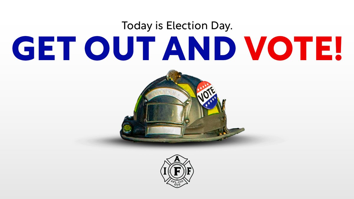 It's Election Day! 🗳️

Voters across the U.S. will decide key local and state races, as well as ballot measures that impact public safety and #firefighters.

Every vote counts. Make sure you GET OUT AND VOTE! 

Find your polling location ➡️ vote.org/polling-place-…