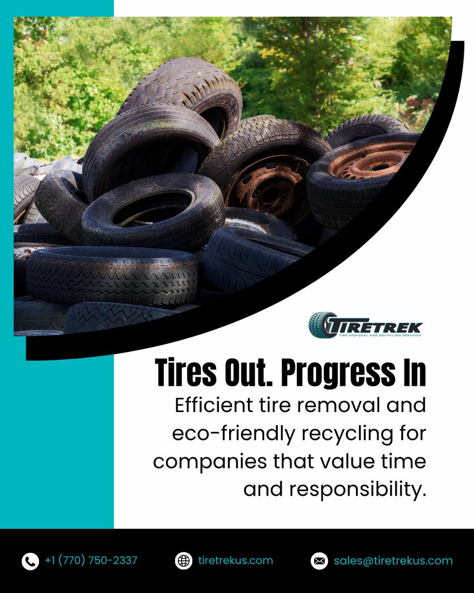 tiretrek's tweet image. Progress begins with responsible action. TireTREK ensures efficient tire recycling that saves time and planet.
📞 +1 (770) 750-2337 | 🌐 tiretrekus.com | ✉️ sales@tiretrekus.com
#EcoRecycling #TireTREK #GreenSolutions #SustainableAction #TireDisposal #WasteReduction