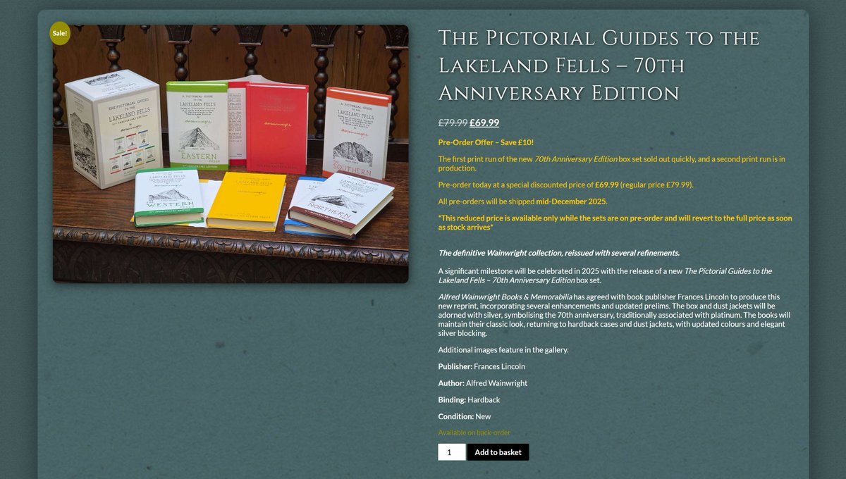 Alfred Wainwright Books & Memorabilia tweet media