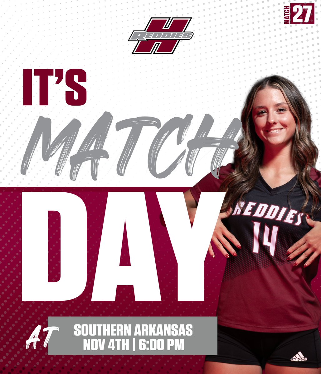 Road match ready. 🏐

🆚 Southern Arkansas
📍 Magnolia, AR
🏟️ W.T. Watson Athletic Center
🕕 6:00 PM CST
📊 HSUsports.com/coverage

#NoMereBeast
