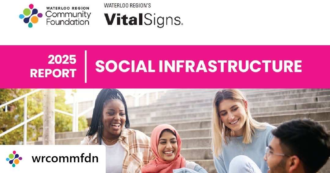 Have you heard? The Waterloo Region Community #Foundation ( @wrcommfdn ) has launched the Waterloo Region's 2025 Vital Signs® Report! 

Read their press release to learn more: wrcf.ca/news/2025-wrvs… 👈

🔗Visit wrcf.ca/vital-signs to read the #VitalSigns report