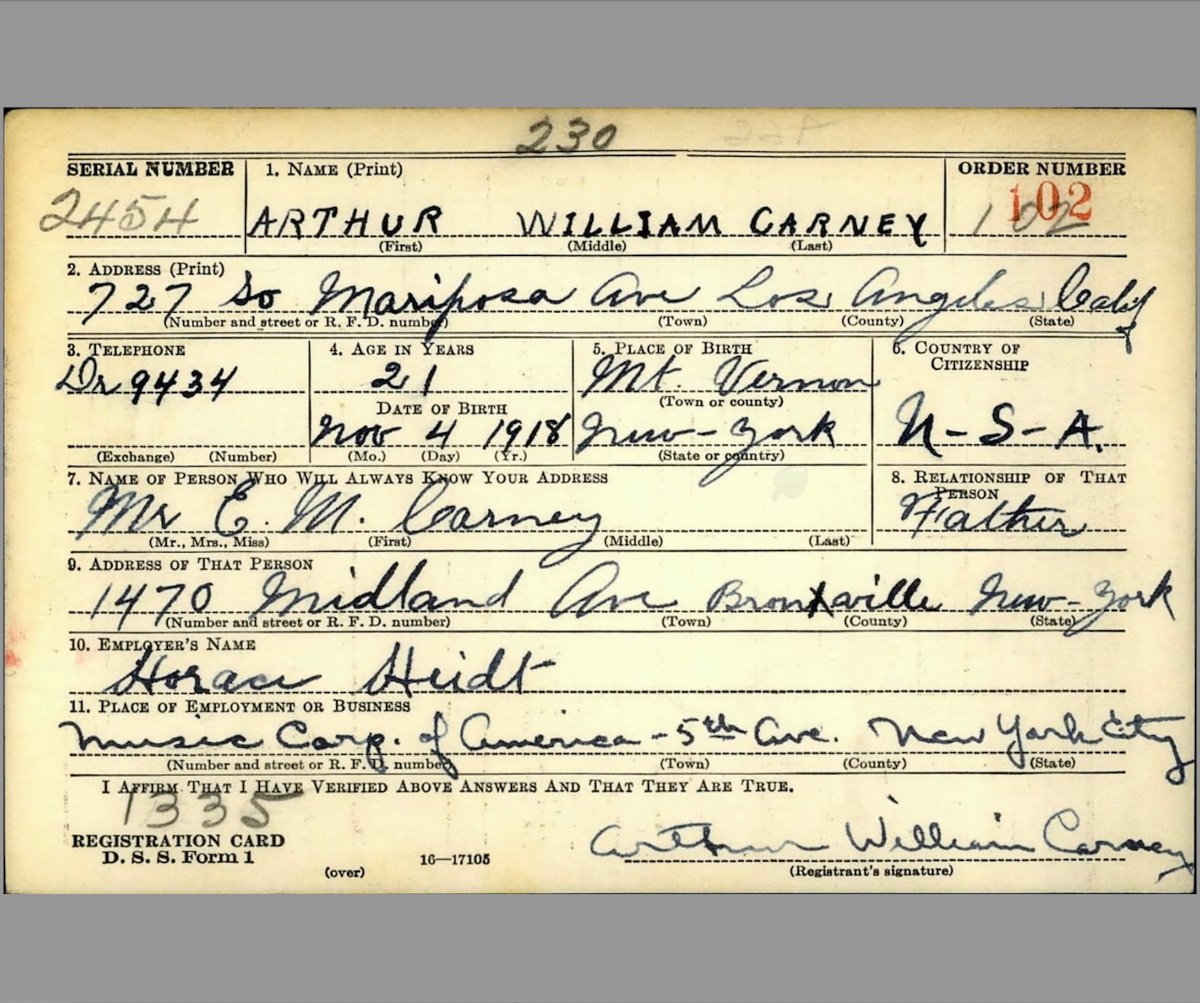 fold3's tweet image. Art Carney starred in &quot;The Honeymooners,&quot; but he was also a World War II veteran. He received a severe leg wound during the Battle of Normandy and walked with a limp for the rest of his life. 
f3.social/6ybc